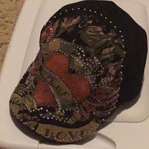 Rhinestone tattoo hat